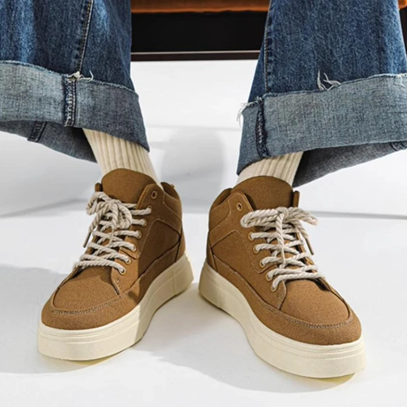 Men'S Shoes To Increase Height - Thick Sole Height Increasing High Top
