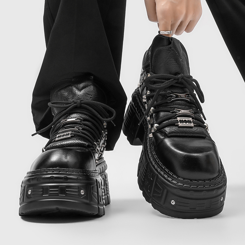 Men'S Shoes To Increase Height - New Gothic Punk Men's Platform Shoes