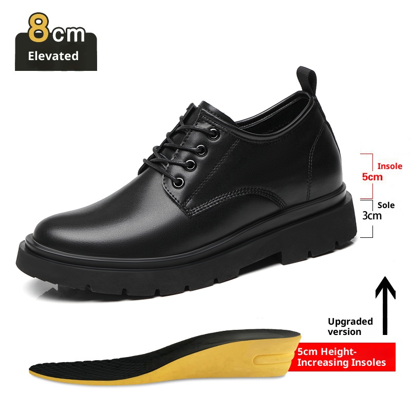Men'S Shoes To Increase Height - 3CM/6CM/8CM Height Increase Shoes Men Cow