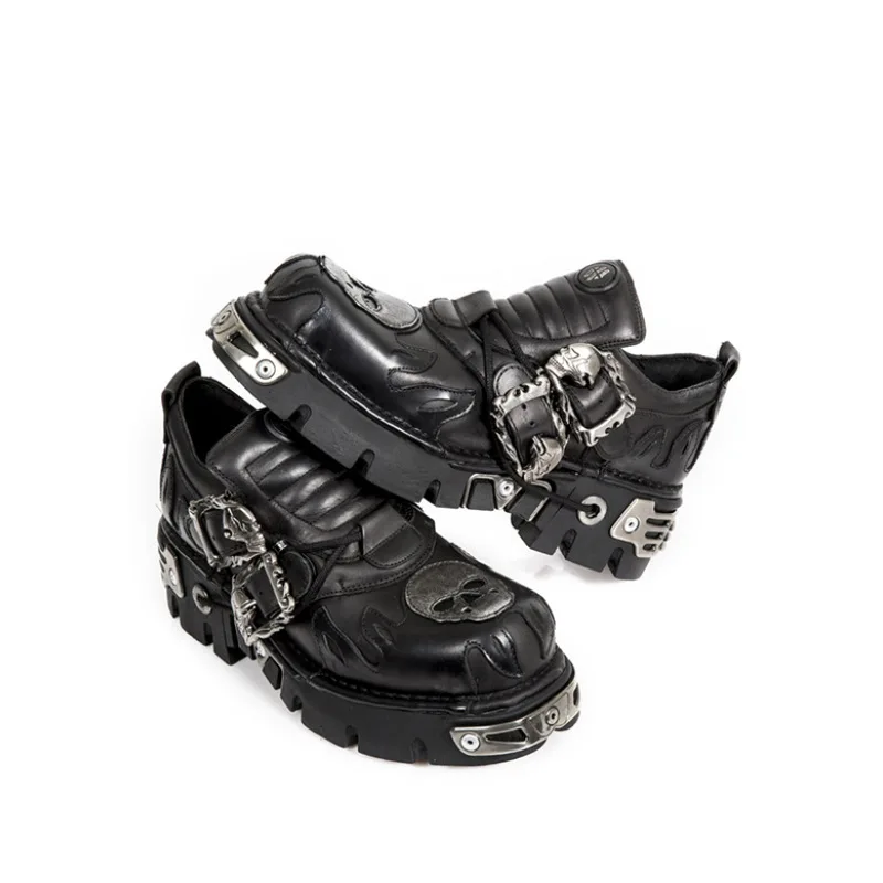 Men Shoes Elegant - Gothic Vintage Metal Decoration Punk Style