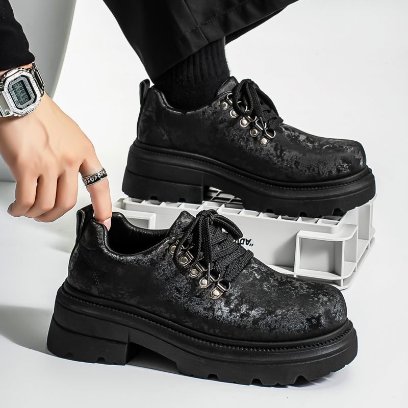 Winter Men Retro British Style - Men'S Shoes To Increase Height 评论和价格