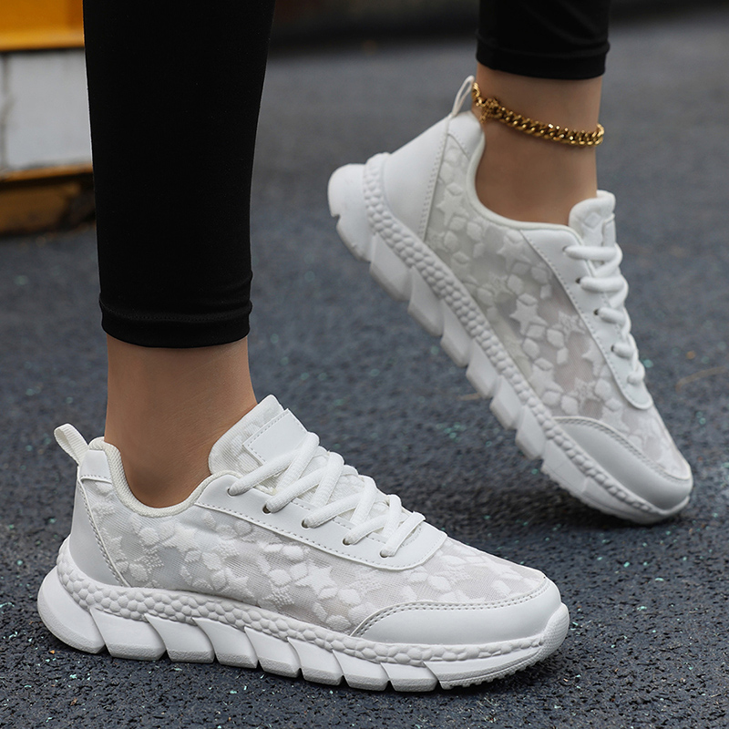 Women Casual Sneakers Breathab - Mesh Trainer Breathable 评论和价格