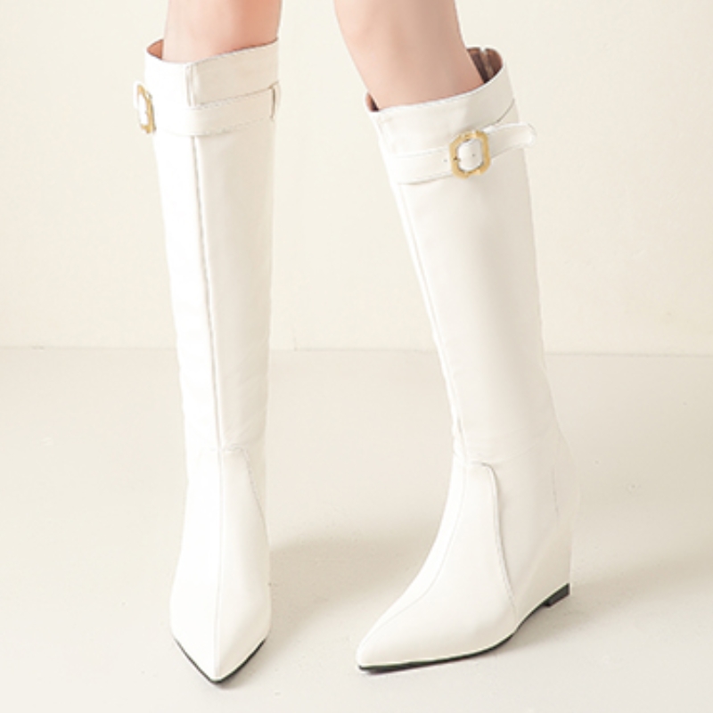 Wedges Knee High Boots Women F - Men Shoes Elegant 评论和价格
