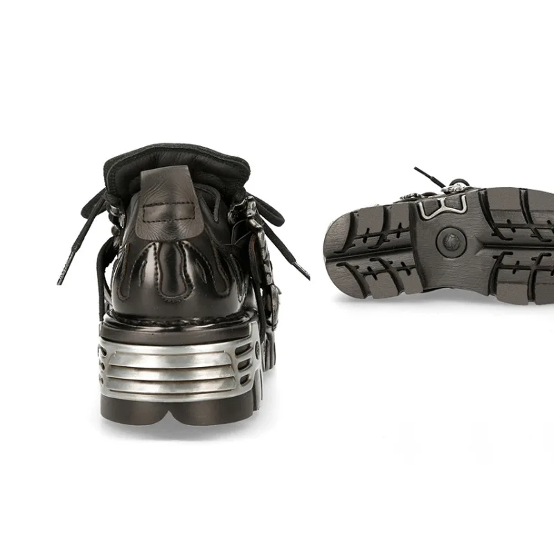 Gothic Vintage Metal Decoratio - Men Shoes Elegant 评论和价格