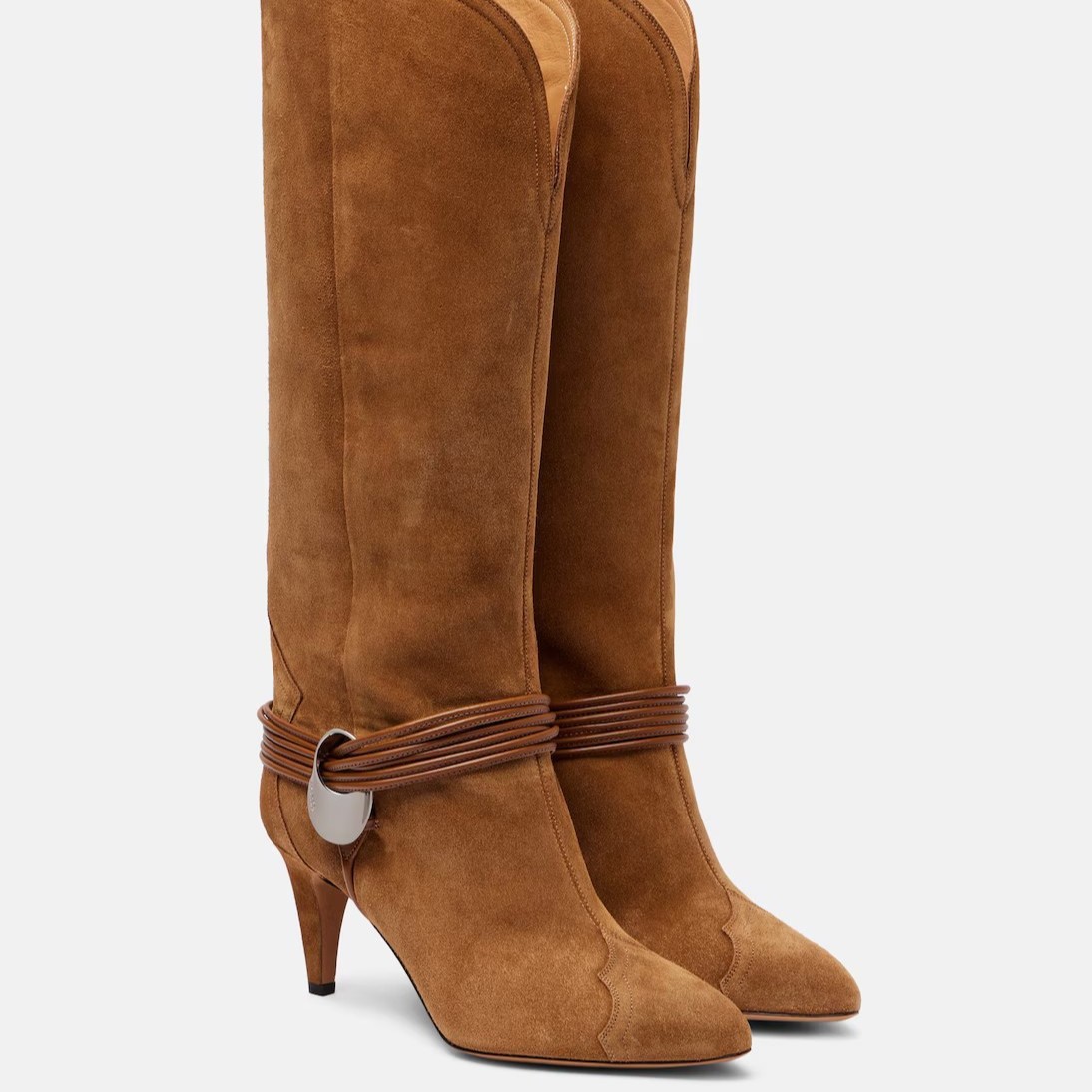 Women's Suede Knee-High Boots  - Men Shoes Elegant 评论和价格
