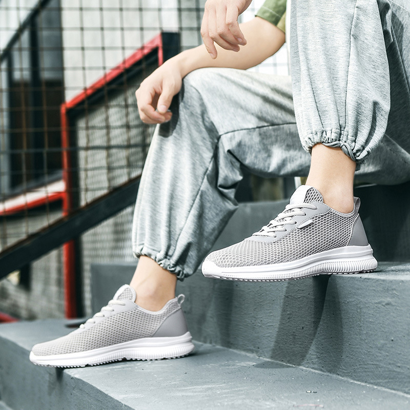 Mesh Men Shoes Lace-up Casual  - Men Shoes Trainers 评论和价格